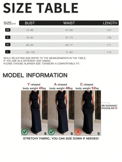 Summer, Women's Beach Dress, Casual And Simple Pleated Waist Vacation Dress, Suitable For Office, Commuting, Back-To-School Wear