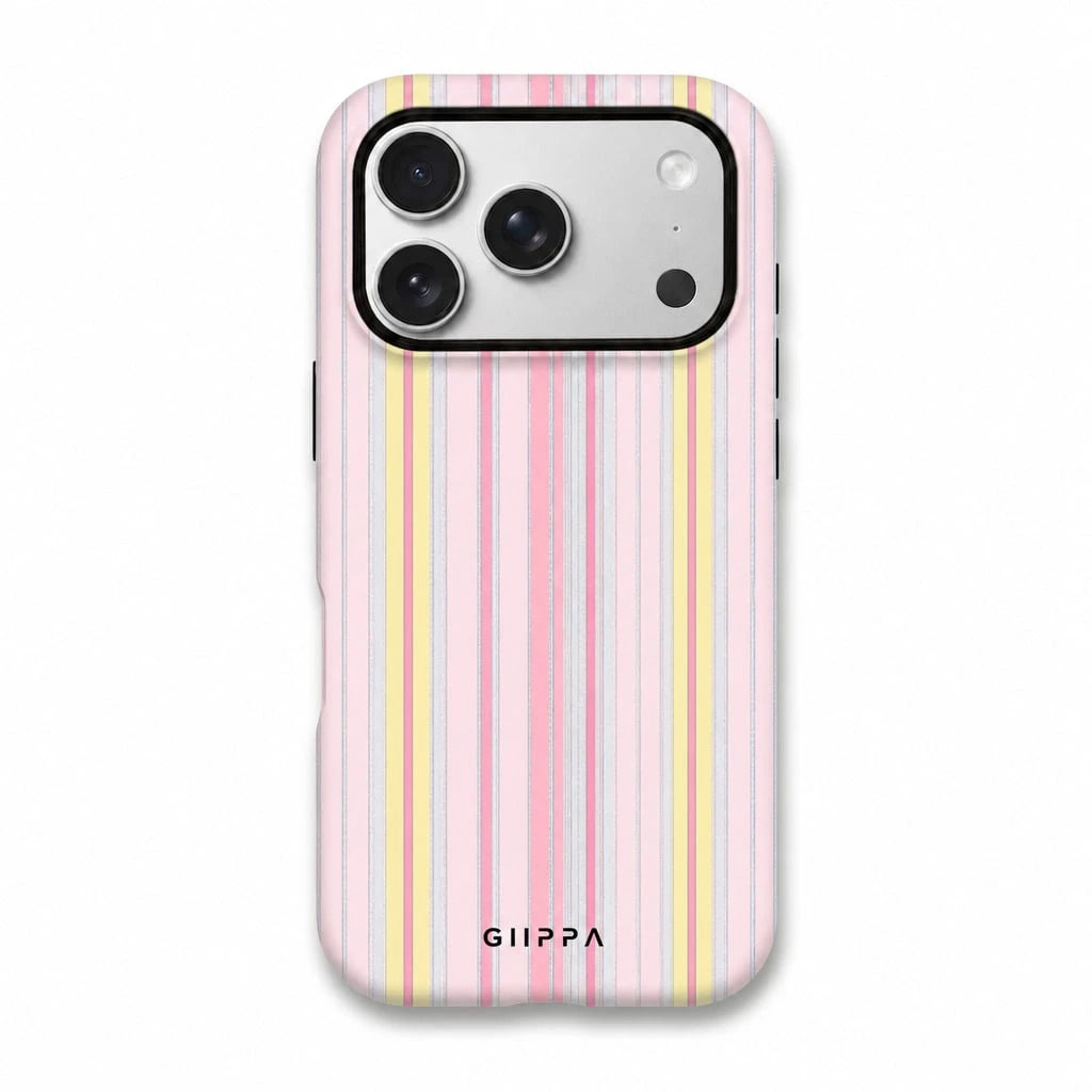 Sunkissed Stripes Glitter Phone Case For IPhone 17 16 15 14 13 12 11 Pro Max Plus Galaxy S26 S25 S24 S23