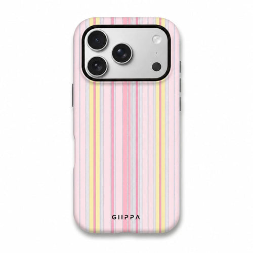 Sunkissed Stripes Glitter Phone Case For IPhone 17 16 15 14 13 12 11 Pro Max Plus Galaxy S26 S25 S24 S23
