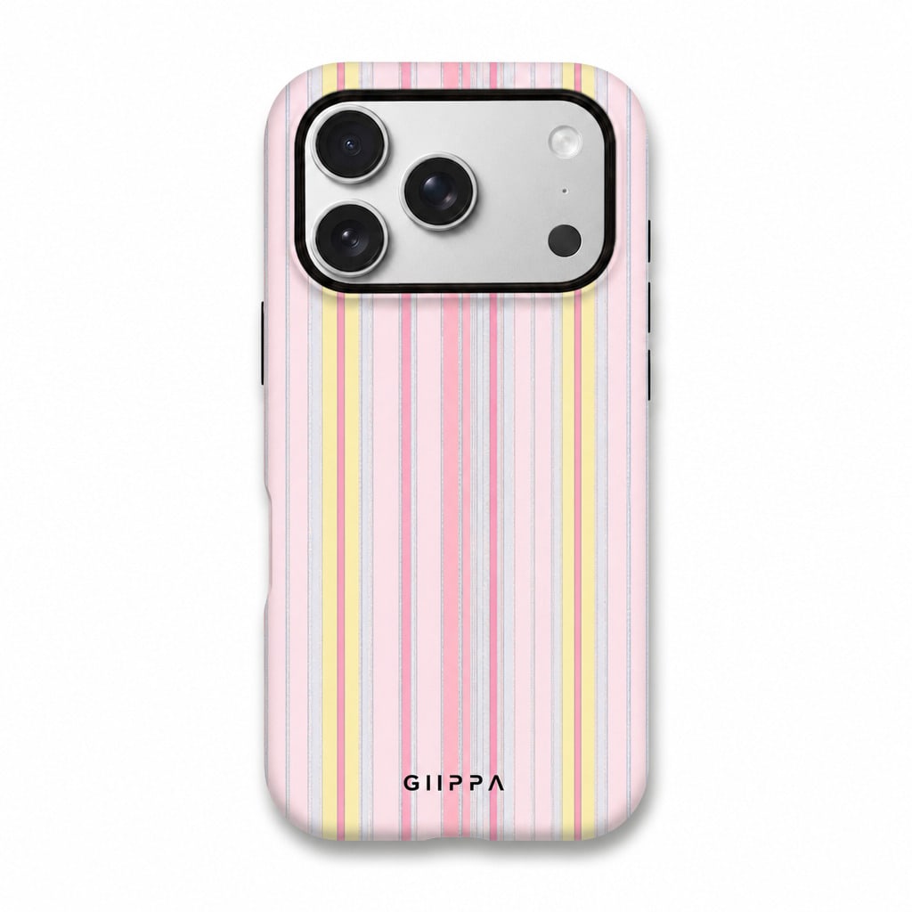 Sunkissed Stripes Glitter Phone Case For IPhone 17 16 15 14 13 12 11 Pro Max Plus Galaxy S26 S25 S24 S23