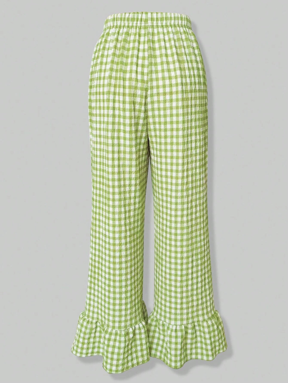 SuriyaCove Women's Casual Plaid Wide Leg Palazzo Pants Fall Cloth For Women