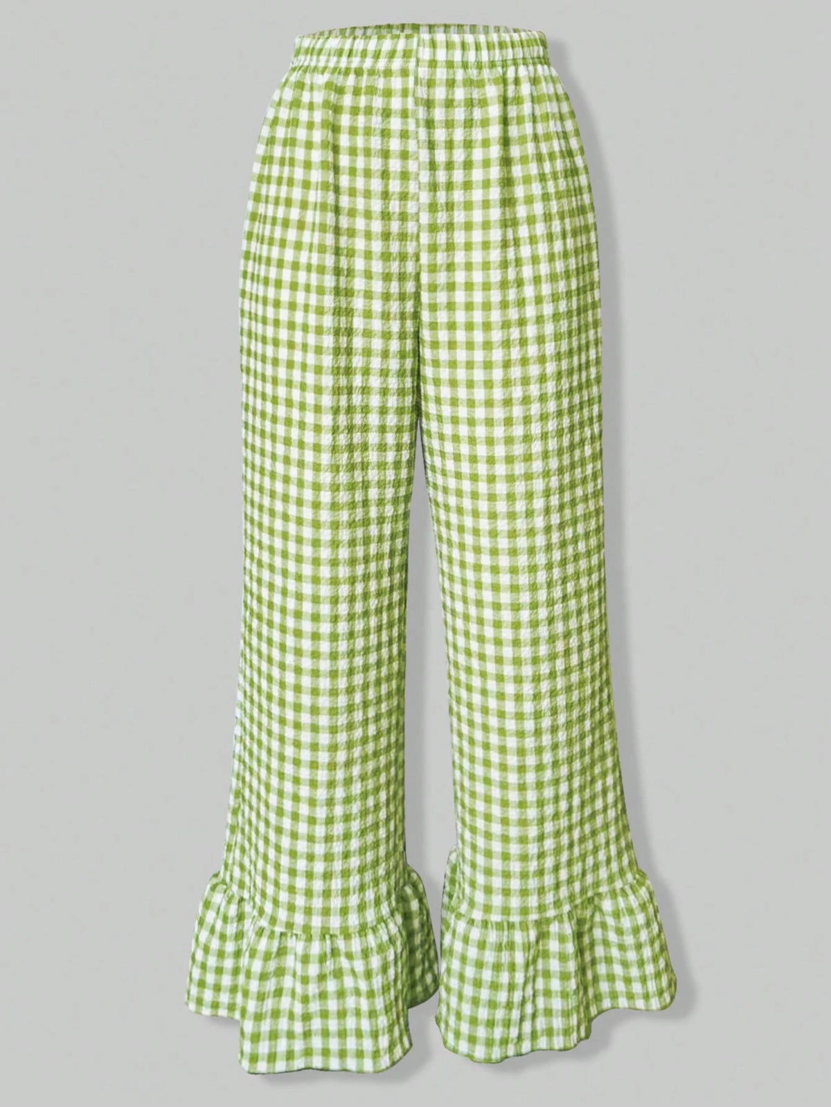 SuriyaCove Women's Casual Plaid Wide Leg Palazzo Pants Fall Cloth For Women