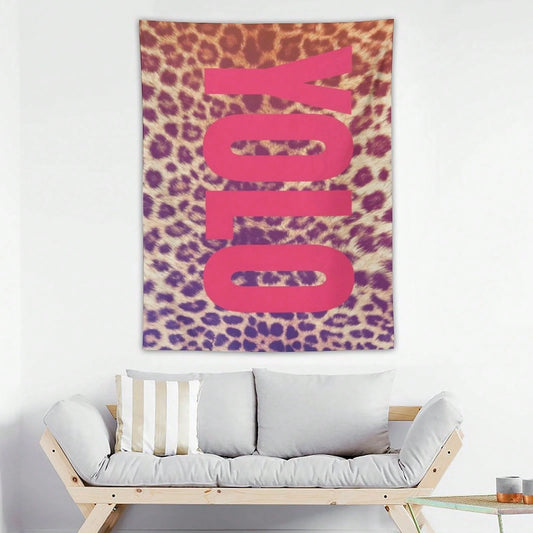 SWAG Slogan Printed Tapestry, Y2K Style Fashionable Design, Home Decoration Wall Blanket, Dormitory Living Room Bedroom Background Wall Poster