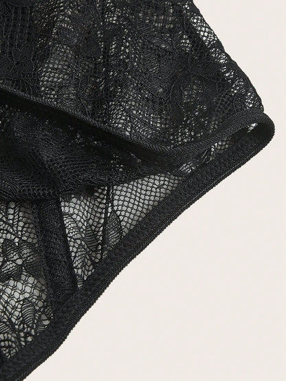 Sweetina Lace Cami Black Corset Top