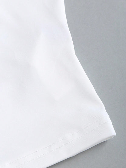 Sweetra New Y2K Metal Ring Decor Commuter Versatile Draped Neck Tie Strap Women Tank Top