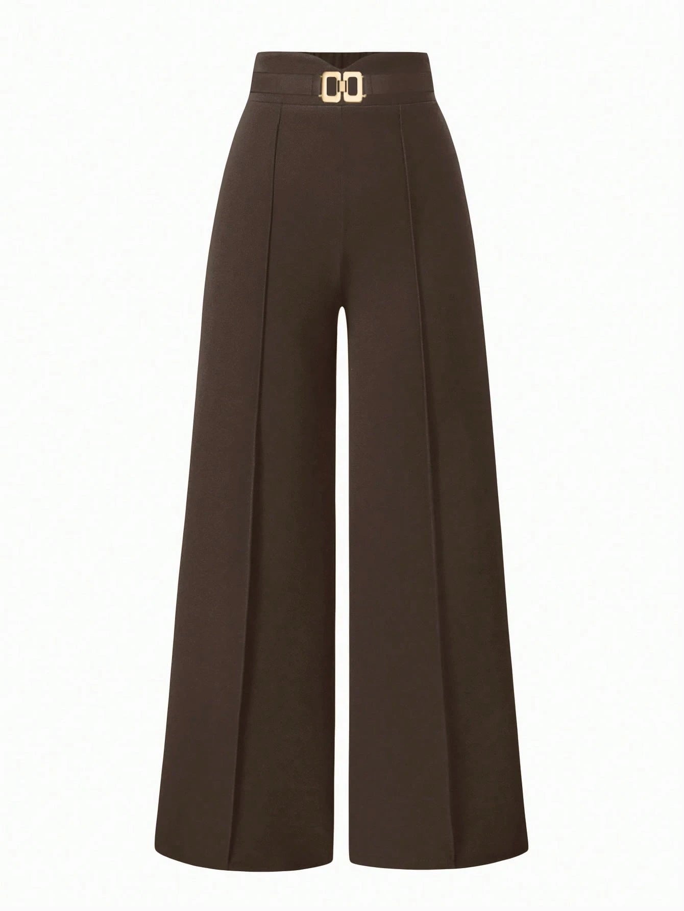 Sweetra Women's Casual Solid Color Wide Leg Pants Fall Cloth For Women