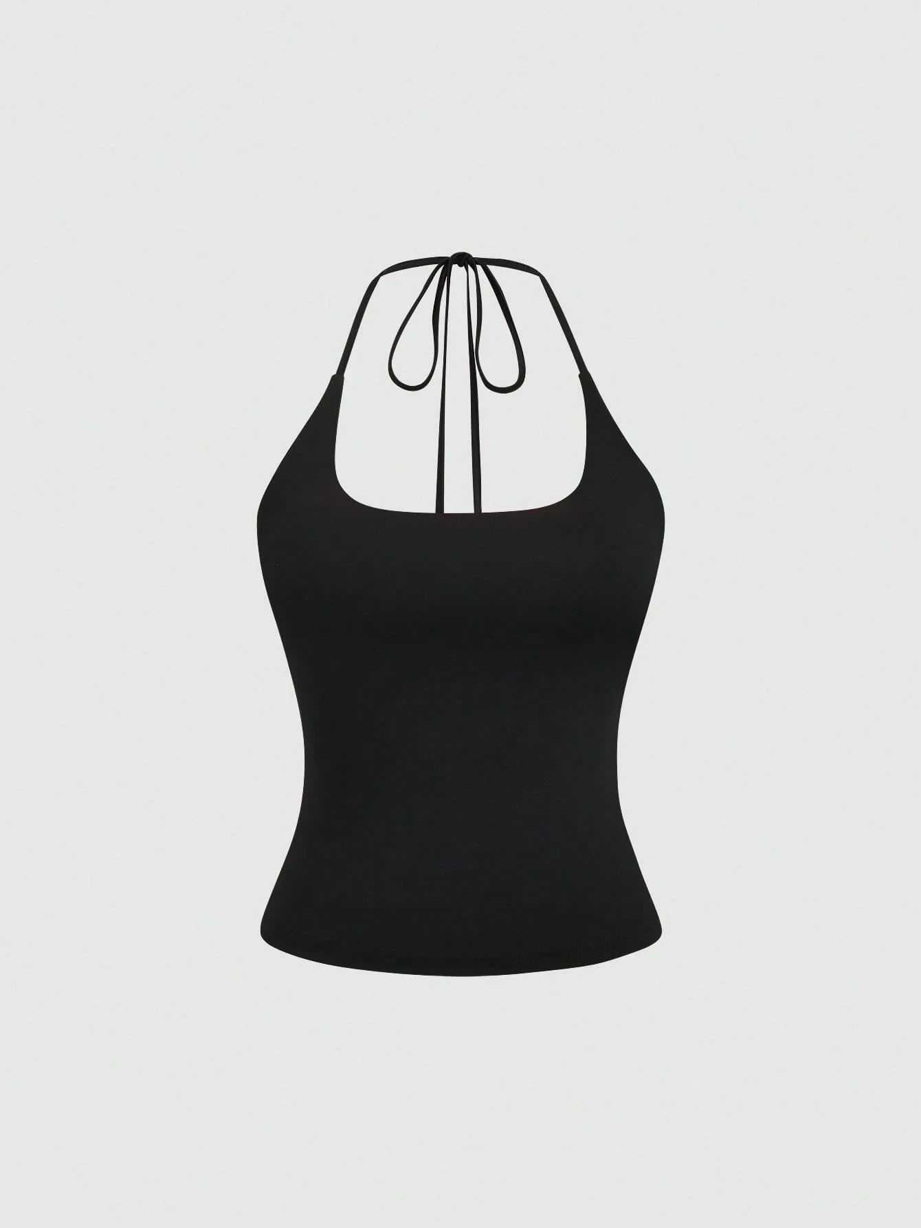 Sweetra Women's European And American Fashion Casual New Summer, Slim Fit Sexy Halter Backless Elegant Commute Casual Fitness Halter Top, 3-Pieces Set