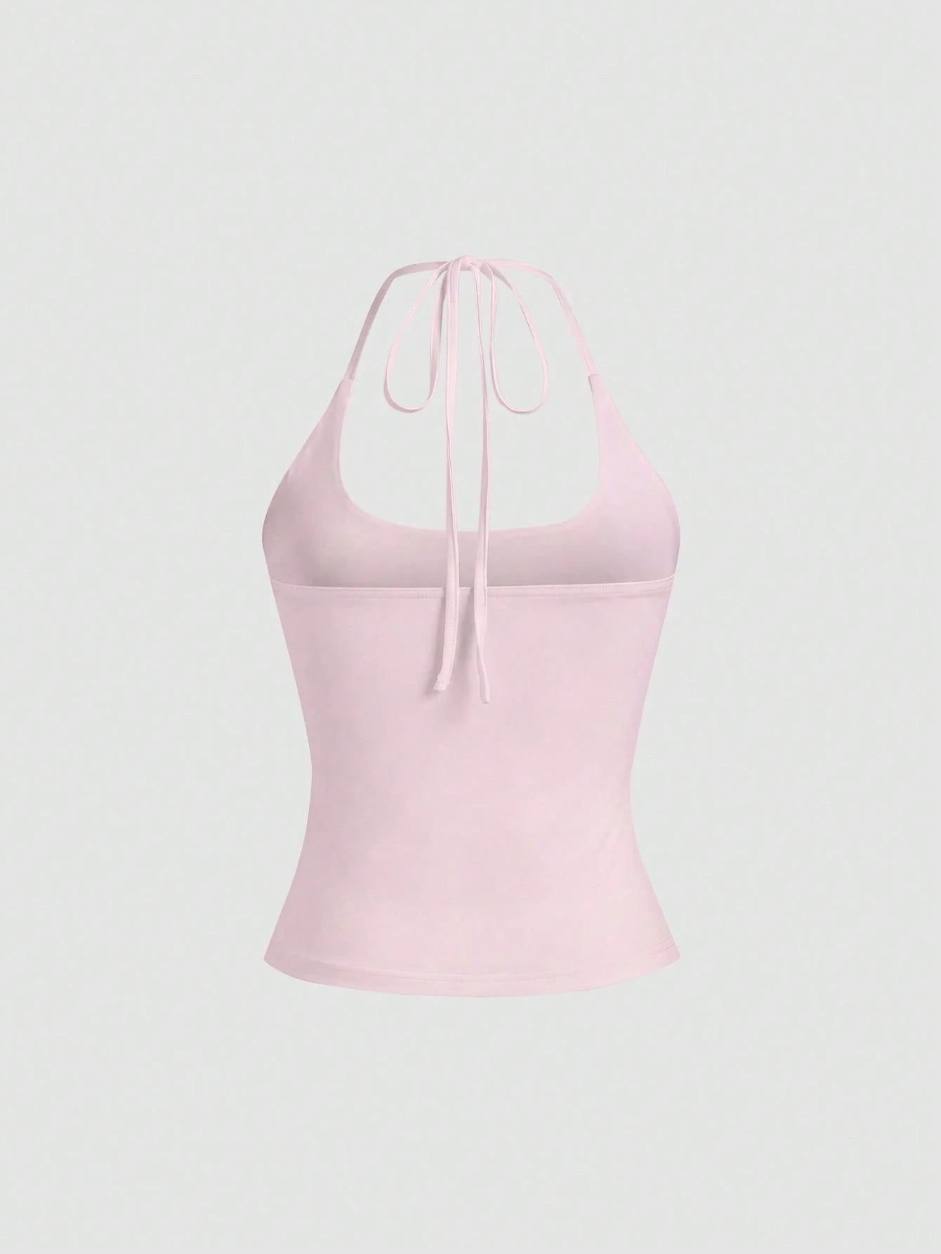 Sweetra Women's European And American Fashion Casual New Summer, Slim Fit Sexy Halter Backless Elegant Commute Casual Fitness Halter Top, 3-Pieces Set