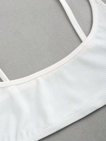 Sweetra Women's Summer Solid Color Simple Daily Wear Camisole
