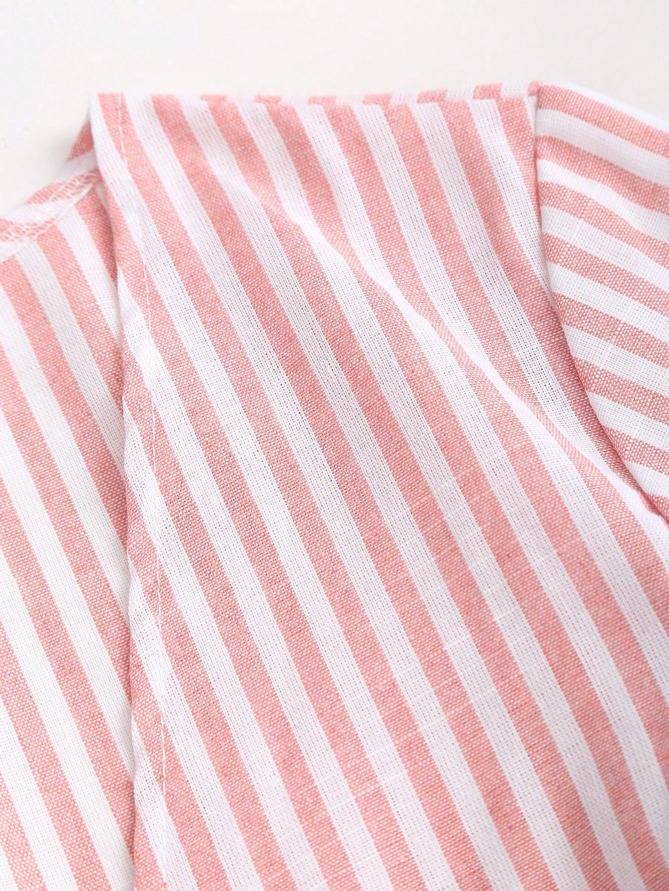 Sweetra Women Striped Long Sleeve Tie Front Loose Blouse Fall Cloth For Women
