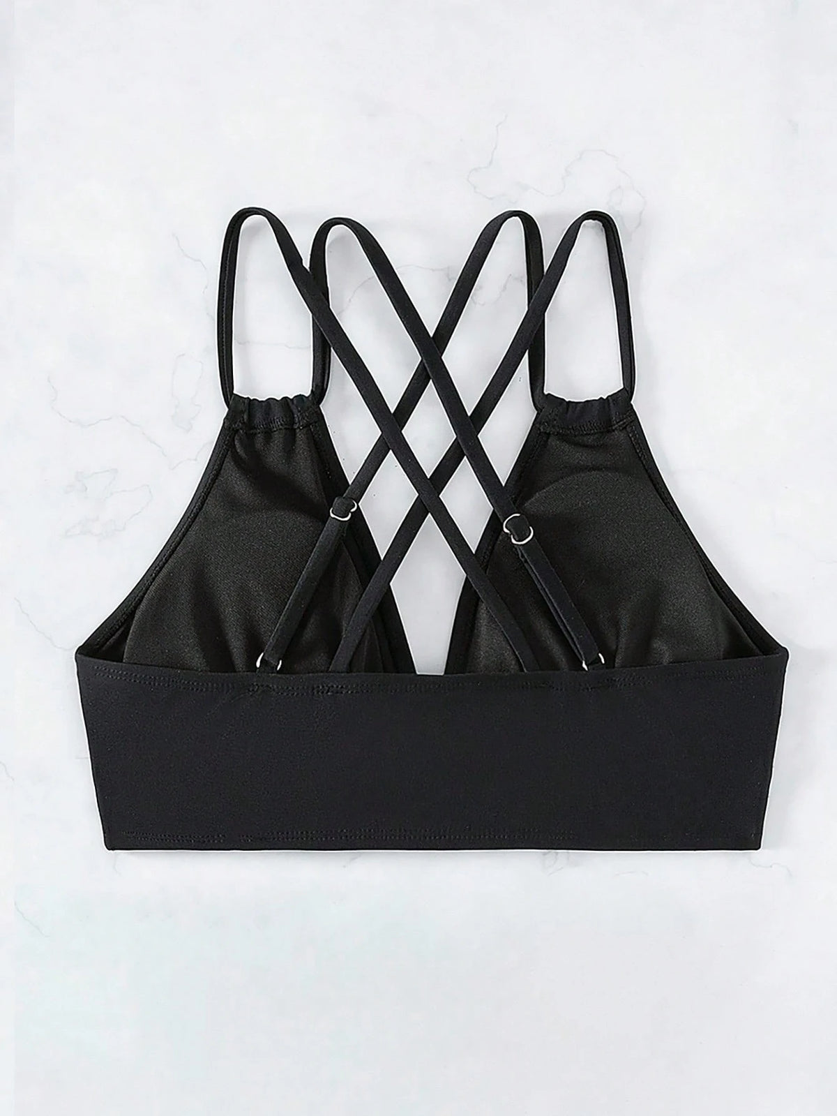 Swim Basics Summer Beach Solid Color Swimwear Top