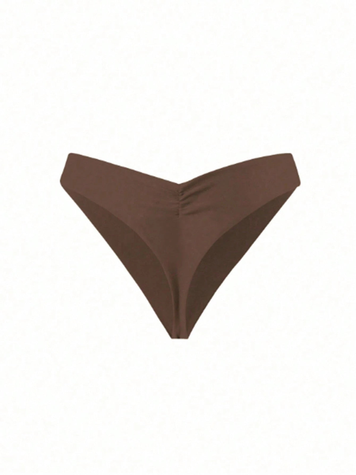 Swim Lushoire Summer Beach Women's Solid Color Pleated Swimwear Bottom Music Festival