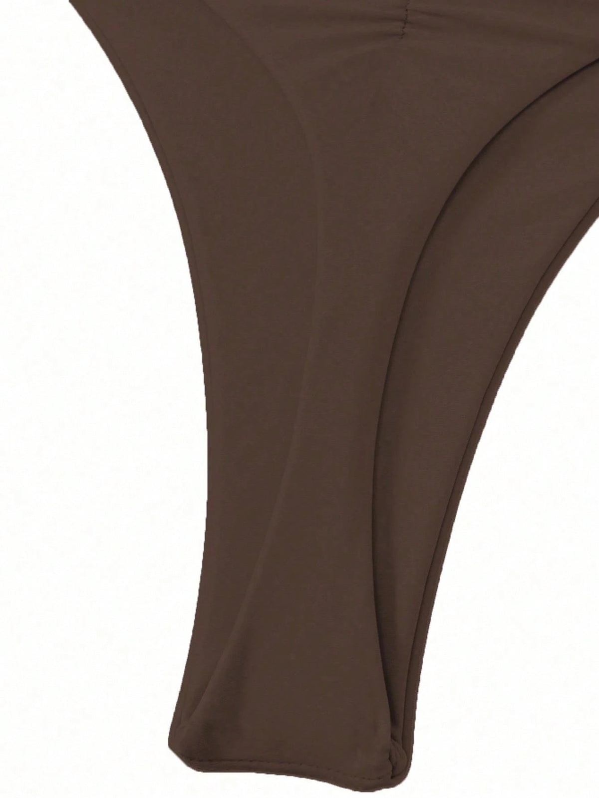 Swim Lushoire Summer Beach Women's Solid Color Pleated Swimwear Bottom Music Festival