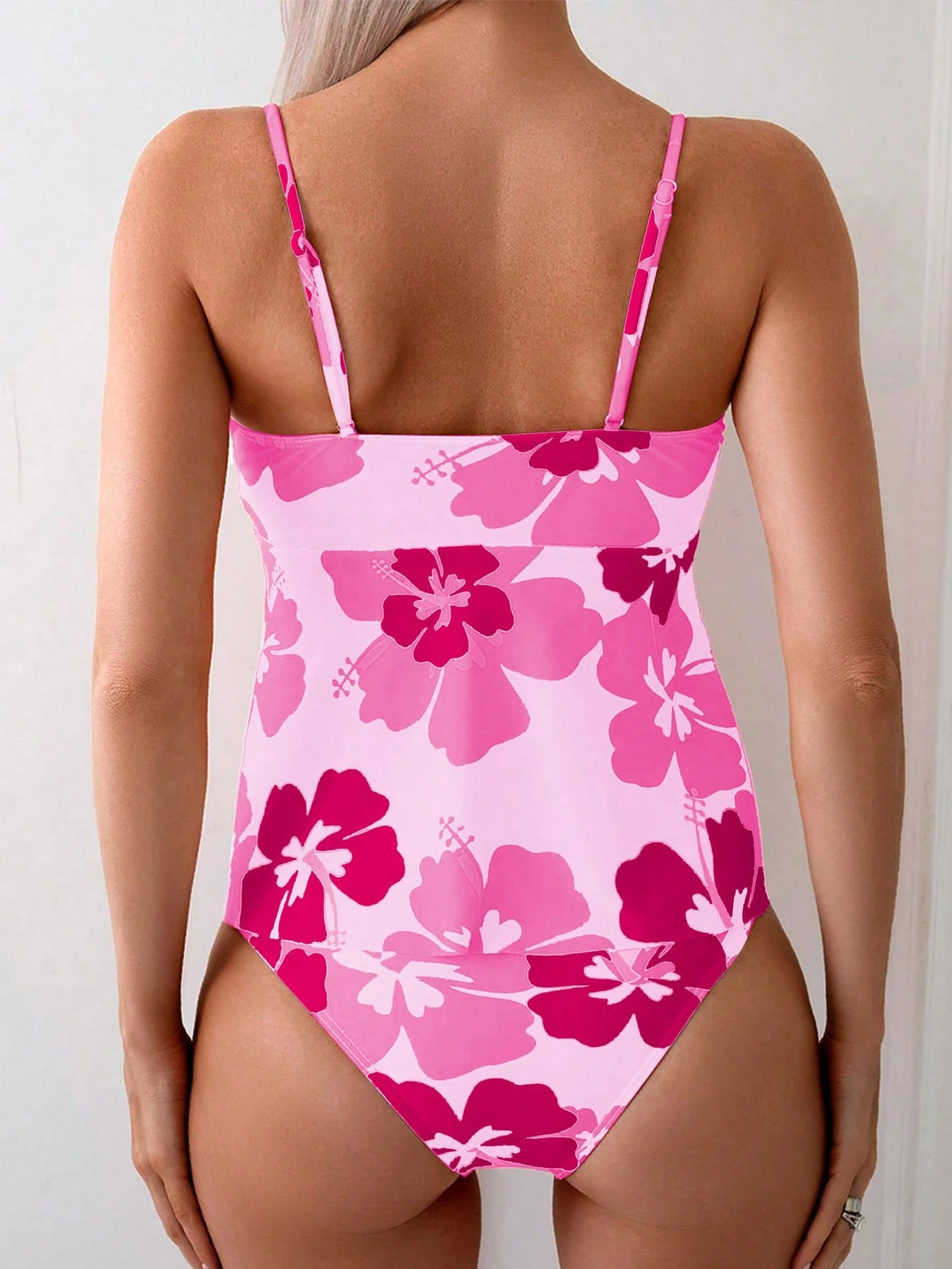 Swim Lushoire Women's Printed Random Tank Top Bikini Top For Summer Beach Vacation