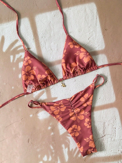 Swim Mod Floral Print Tankini Swimsuit For Summer Beach Vacation