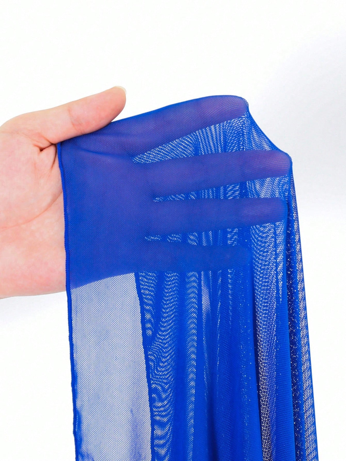 Swim Navy Blue See-Through High Slit Sexy Beach Sarong Skirt Summer