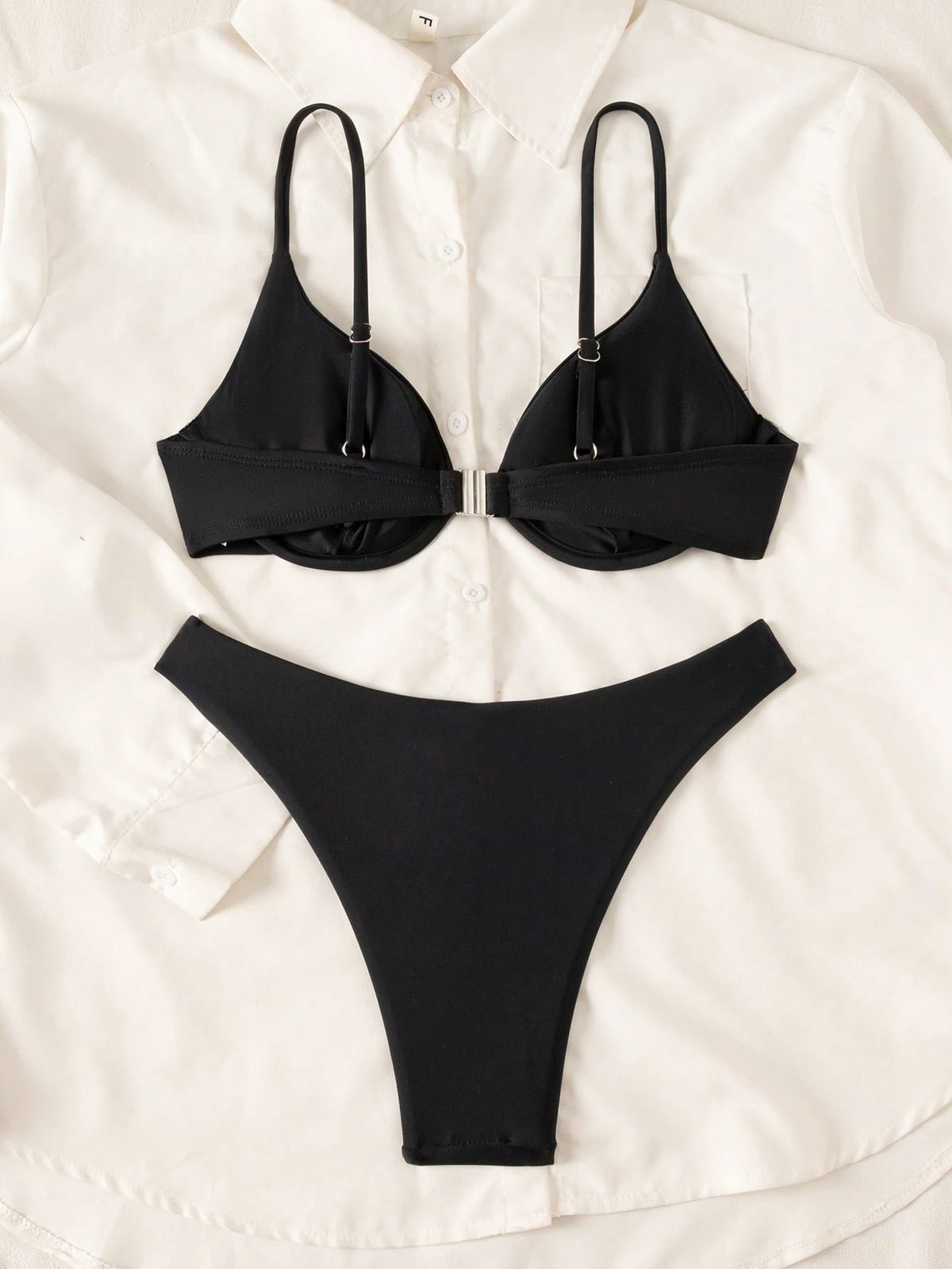 Swim Vcay New Spring/Summer Yellow Steel-Supported Bikini, Sexy Women's Swimwear For Beach, Vacation, Date, Fresh & Cute