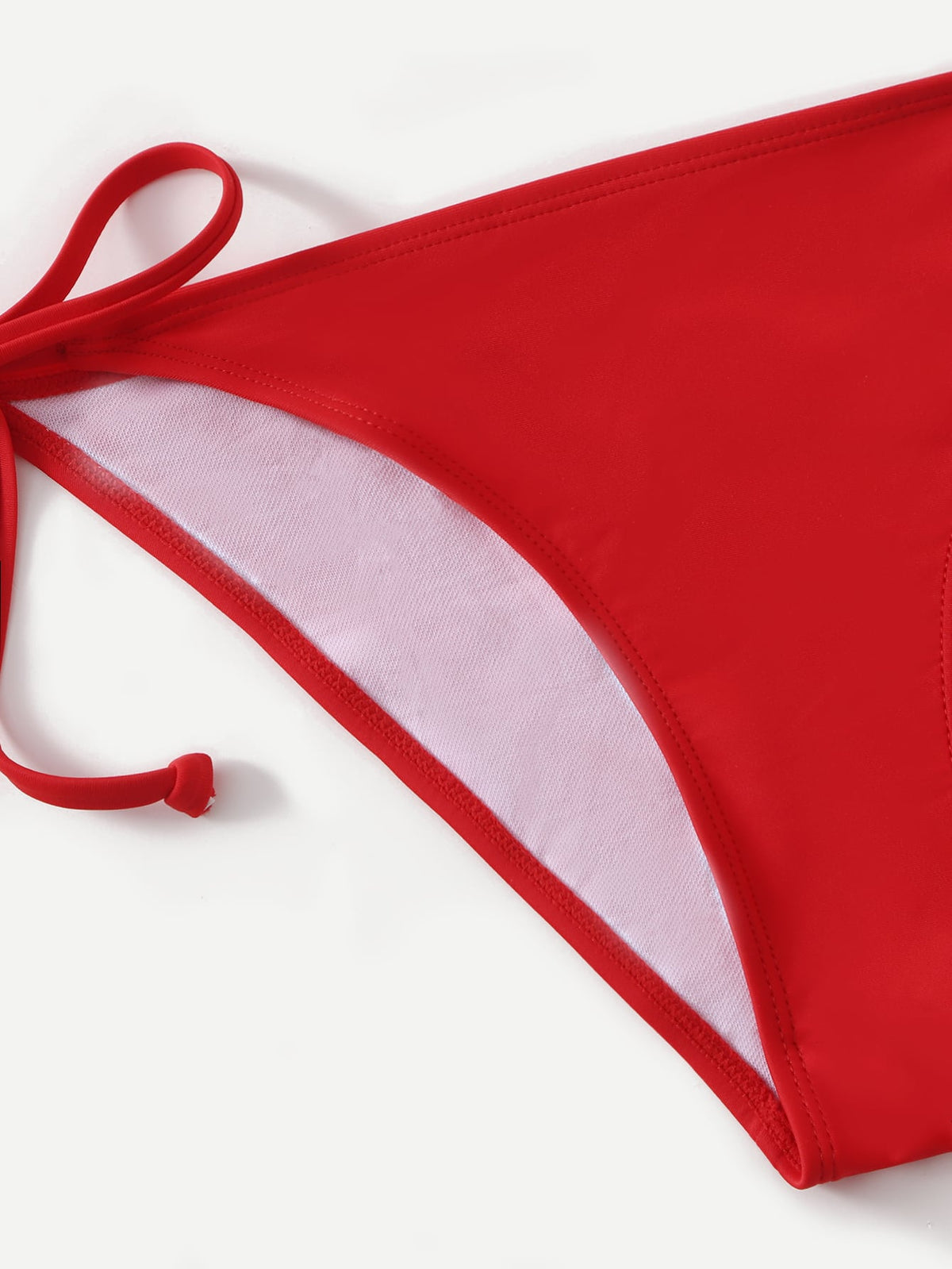Swim Women's Solid Color Halter Tie Sexy Bikini Swimwear Set, Summer Beach