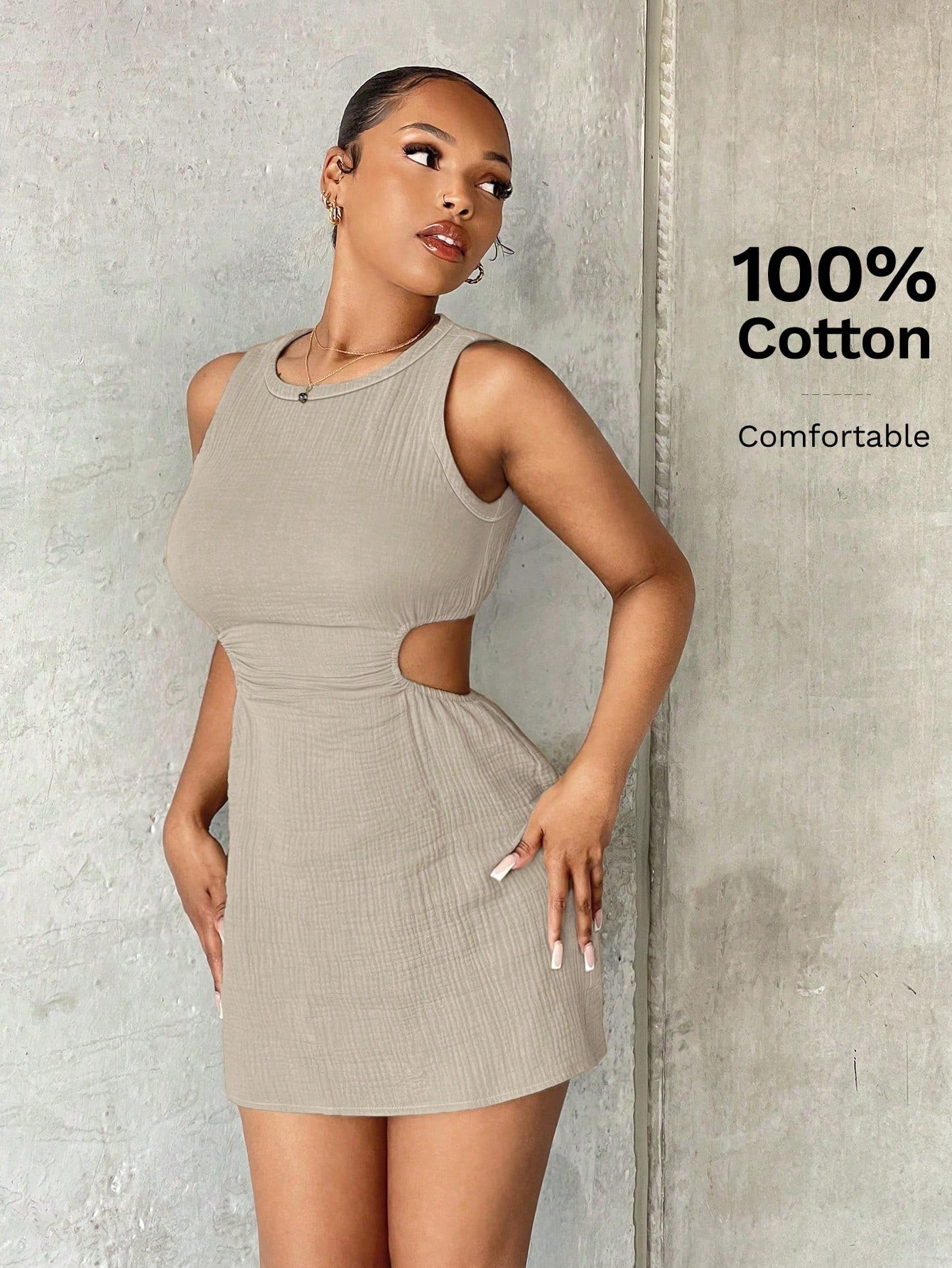 SXY Summer Cut Out Waist Bodycon Dress,Summer Dresses For Women