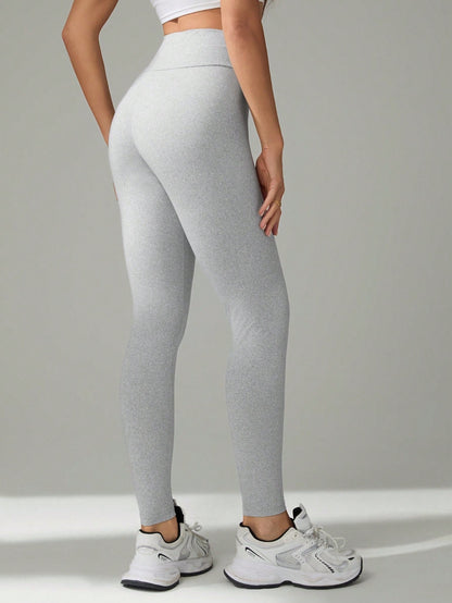 Tall Women's Minimalist Athletic Baggy Casual Elastic V-Waist High Waist Skinny Long Pants, Tall Women Gym Grey Black Autumn
