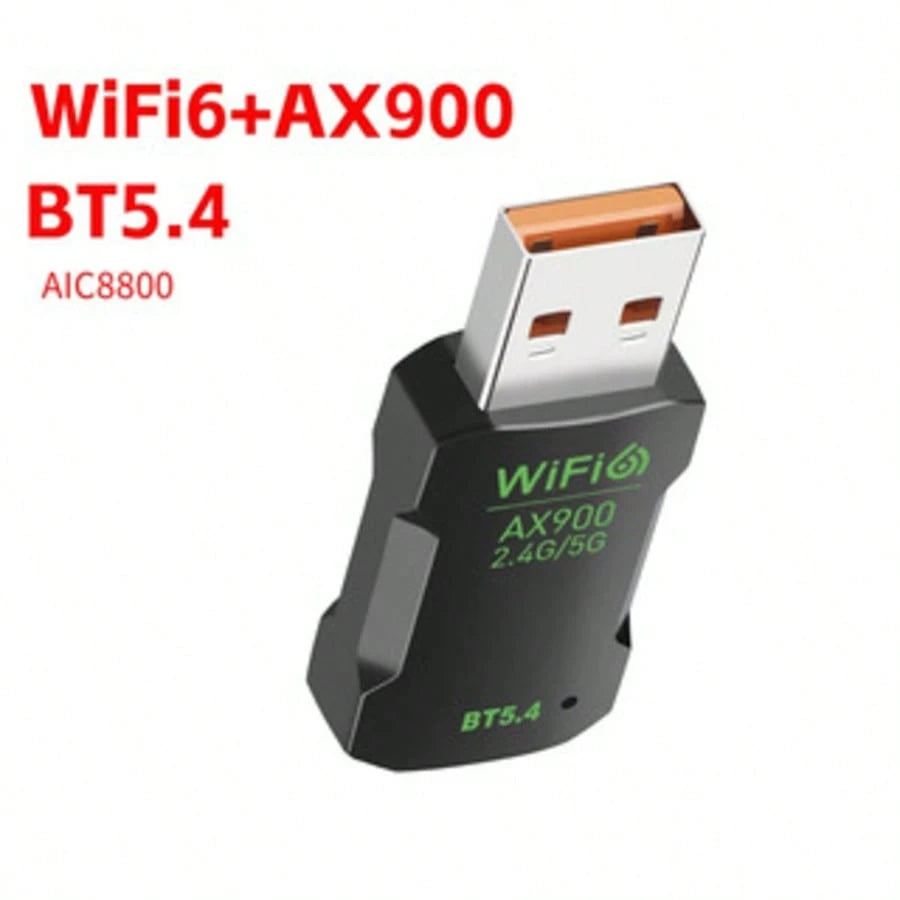 The AX900 WiFi 6 USB Adapter Offers Dual-Band 2.4G/5G, Driver-Free And USB-Powered. Compact, Stable, Compatible With PCs, Laptops And Linux, Great For Office, Travel And Gaming.
