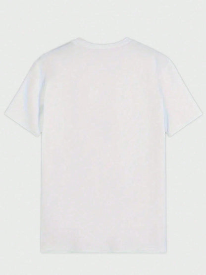 The Rock Style 220g 100% Pure Cotton Heavyweight Basic T-Shirts, Short Sleeve Round Crew Neck Casual Summer Tops Classic-Fit Tee