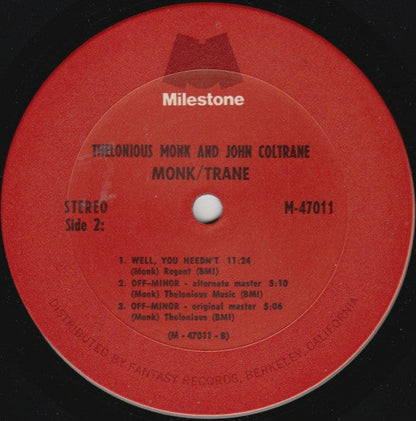 Thelonious Monk - Monk / Trane (LP) [US] 1st (Very Good Plus (VG+))
