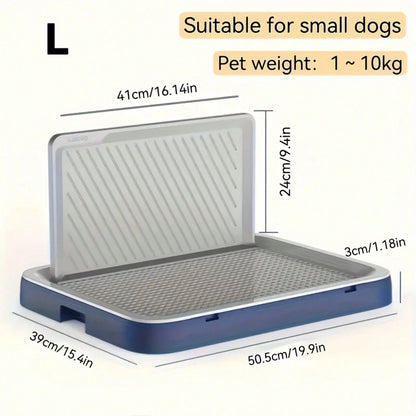 Thickened Polypropylene Wall-Mounted Dog Toilet, Splash-Proof Removable Tray For Small/Medium Dogs
