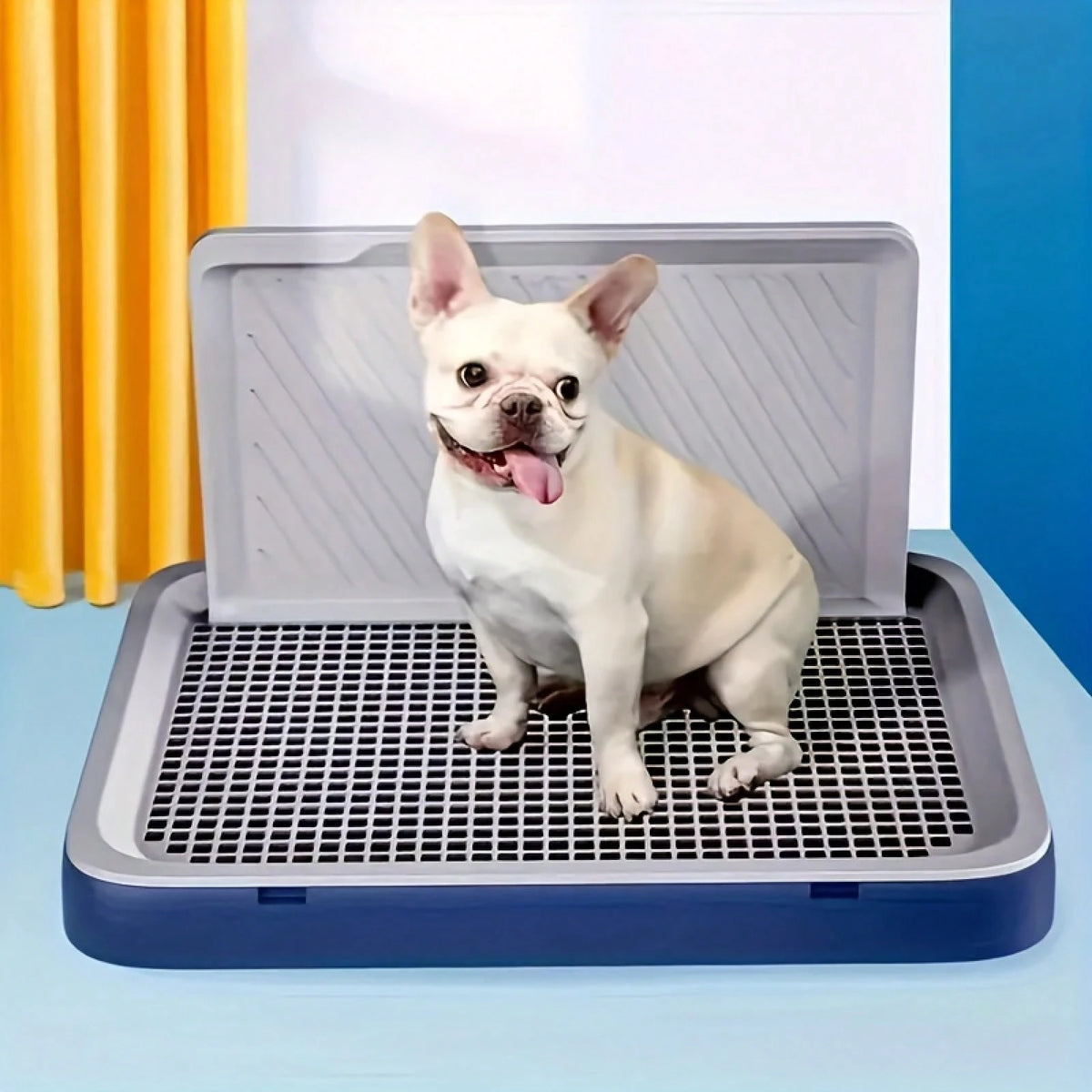 Thickened Polypropylene Wall-Mounted Dog Toilet, Splash-Proof Removable Tray For Small/Medium Dogs