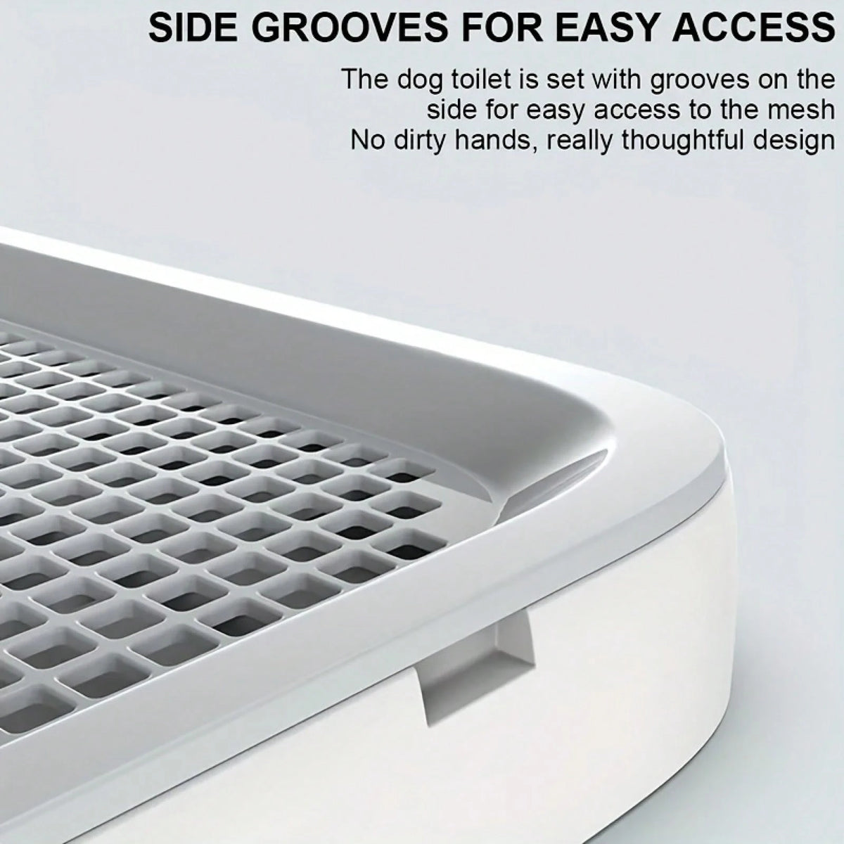 Thickened Polypropylene Wall-Mounted Dog Toilet, Splash-Proof Removable Tray For Small/Medium Dogs