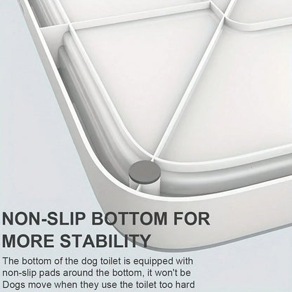 Thickened Polypropylene Wall-Mounted Dog Toilet, Splash-Proof Removable Tray For Small/Medium Dogs