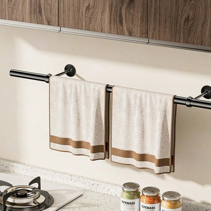 Thickened Stainless Steel Household Drying Rack, Rust-Proof And Windproof Clothes Hanger, Wardrobe Storage Rod, Garment Hanging Device, Multi-Function Towel Bar, Bathroom & Balcony Multi-Purpose Cloth