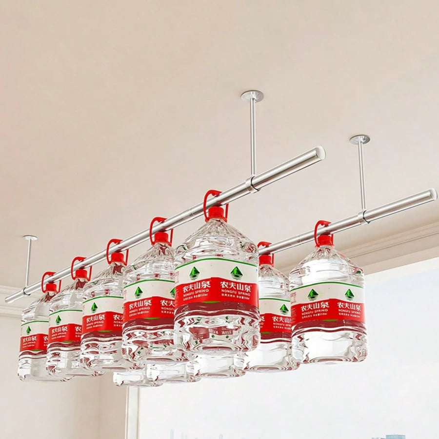 Thickened Stainless Steel Household Drying Rack, Rust-Proof And Windproof Clothes Hanger, Wardrobe Storage Rod, Garment Hanging Device, Multi-Function Towel Bar, Bathroom & Balcony Multi-Purpose Cloth