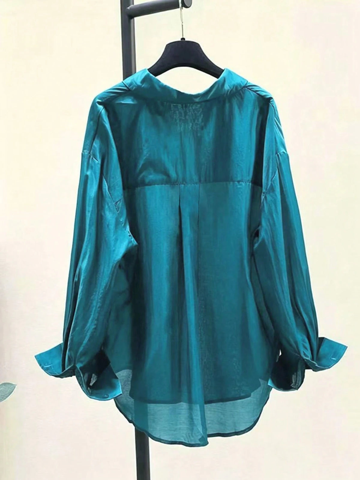 Thin Sun-Protective Shirt, Summer New Minimalist Elegant Versatile Long Sleeve Blouse, Unique Top