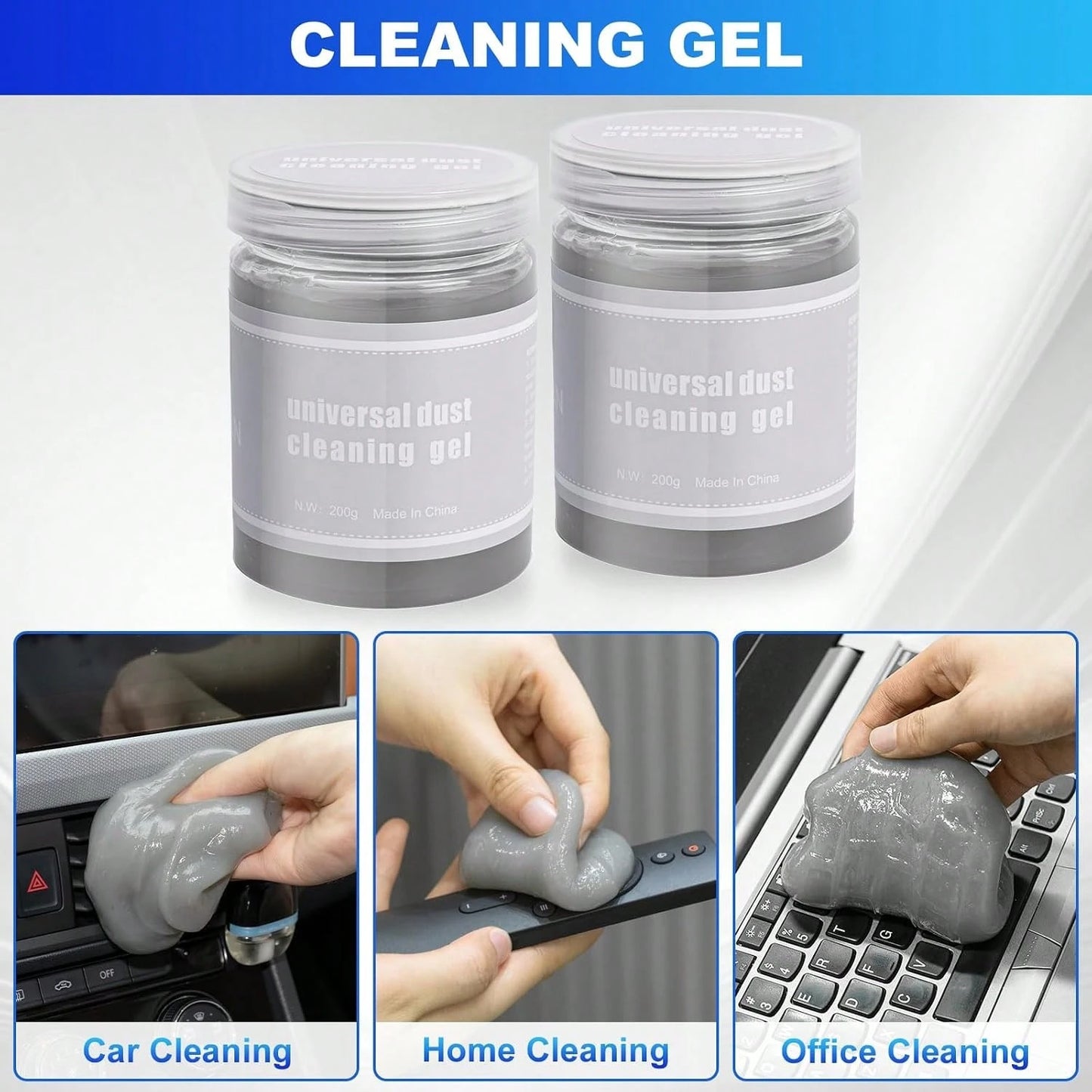 THINKWORK Windshield Cleaner Tool, Car Interior Cleaning Kit, Car Detailing Kit Interior Cleaner With10Pcs Detailing Brush Set, Gray Auto Detailing Supplies &Amp; Accessories