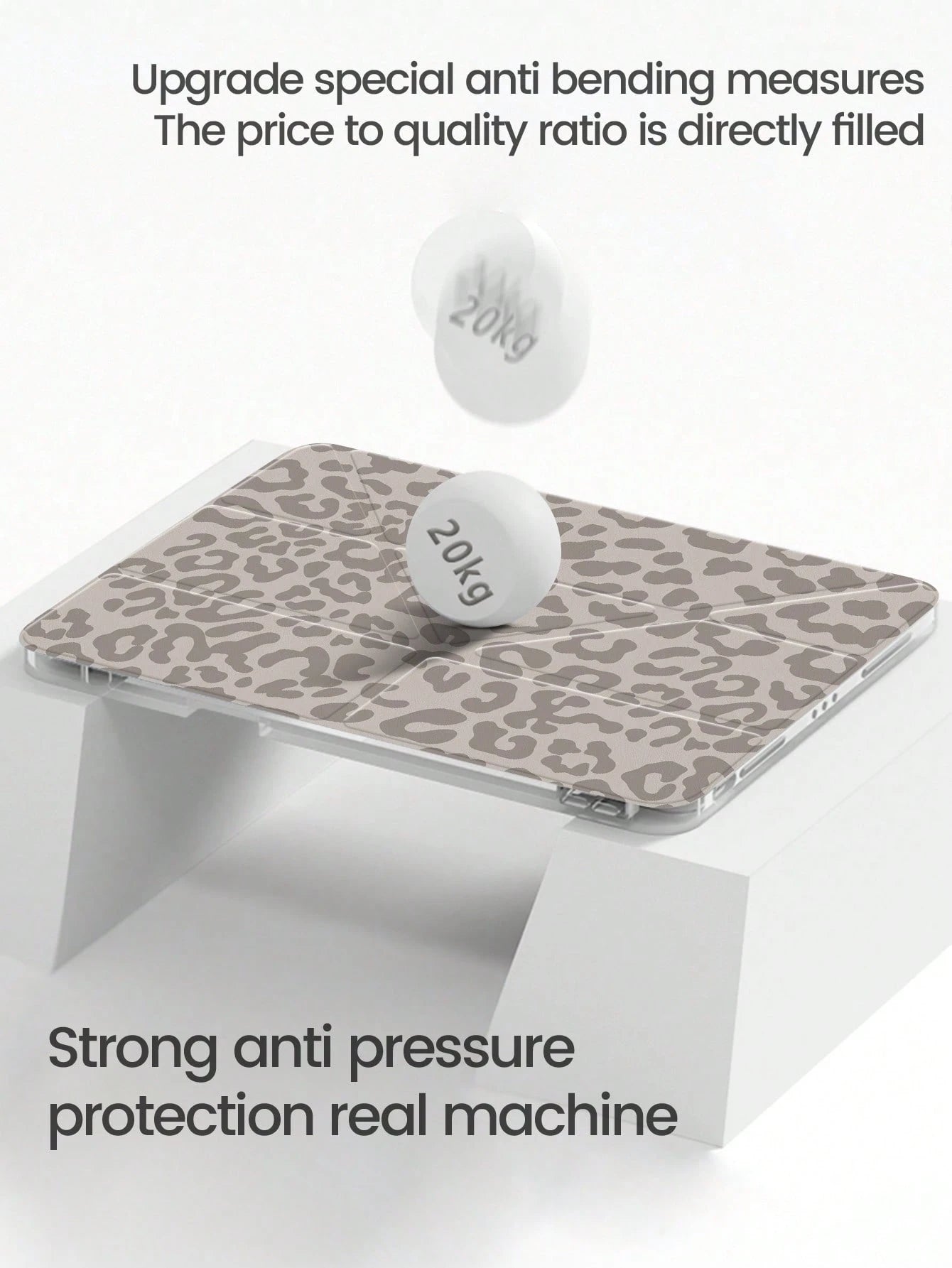 This Beautiful And Cute Leopard Print Double-Sided Acrylic Crystal Clear Back Cover Has Shock-Proof Function, Suitable For 7th, 8th (10.2 Inch) And 10th Generation IPad. It Has A Built-In Pen Slot And