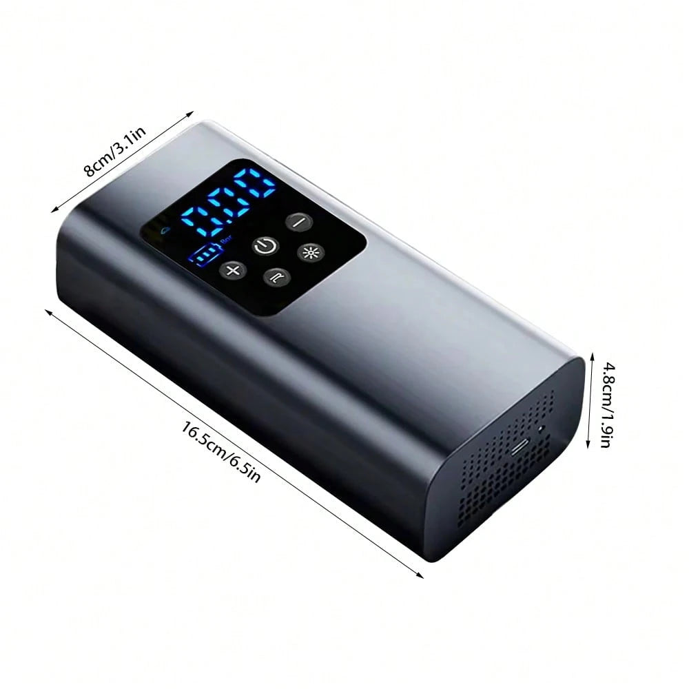 Tire Inflator Portable Air Compressor- Air Pump For Car Tires, Auto Shut-Off, 150PSI Electric Bike Tire Pump With LED Light And Digital Pressure Gauge For Motorcycle, Auto, Ball, Bicycle