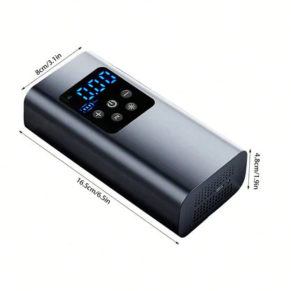 Tire Inflator Portable Air Compressor- Air Pump For Car Tires, Auto Shut-Off, 150PSI Electric Bike Tire Pump With LED Light And Digital Pressure Gauge For Motorcycle, Auto, Ball, Bicycle