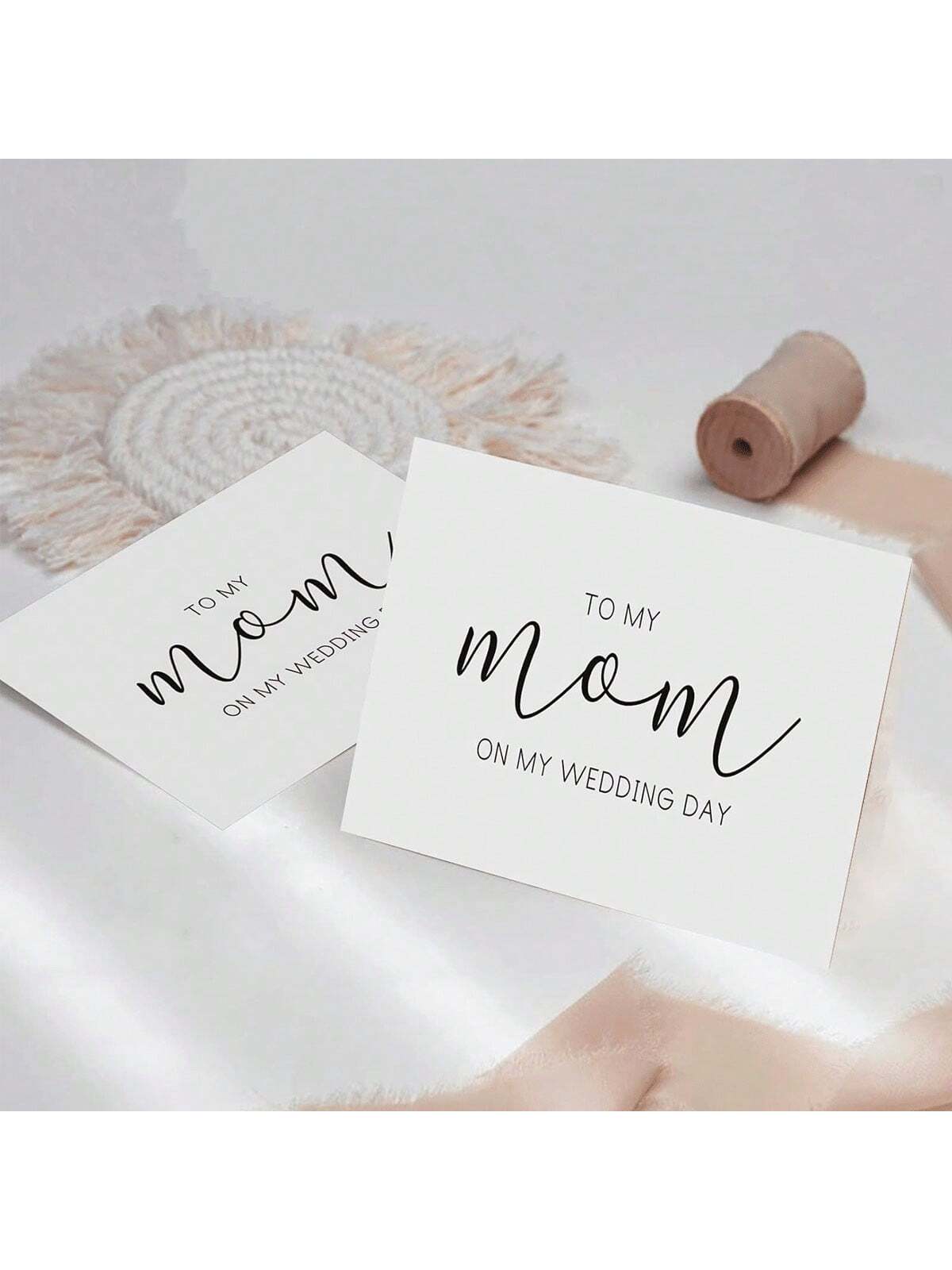 To My Mom On My Wedding Day Card, Wedding Day Card To Mum, Card For Mom On My Wedding Day