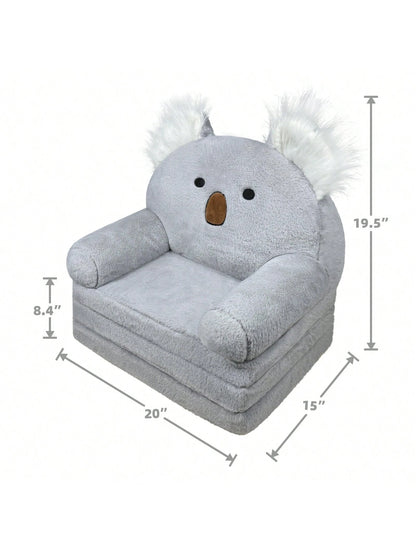 Toddler Chair Plush With Removable Cover, Kids Sofa Bed To Lounger, Comfy Kids Couch For Kids Age 18 Months And Up, Toddler Recliners For Kids