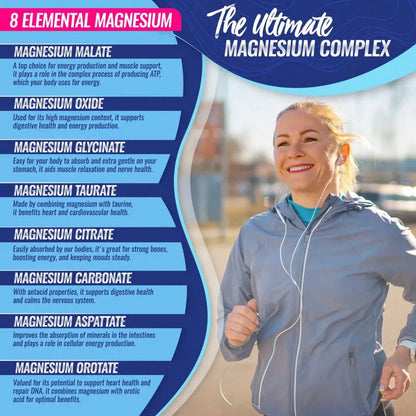 Toplux Magnesium Complex – 3-Pack (270 Caps)| 8-In-1 1000mg| For Bones, Muscle Recovery, Sleep & Stress| Non-GMO – Limited Time – Best Value – Save On 3-Pack!