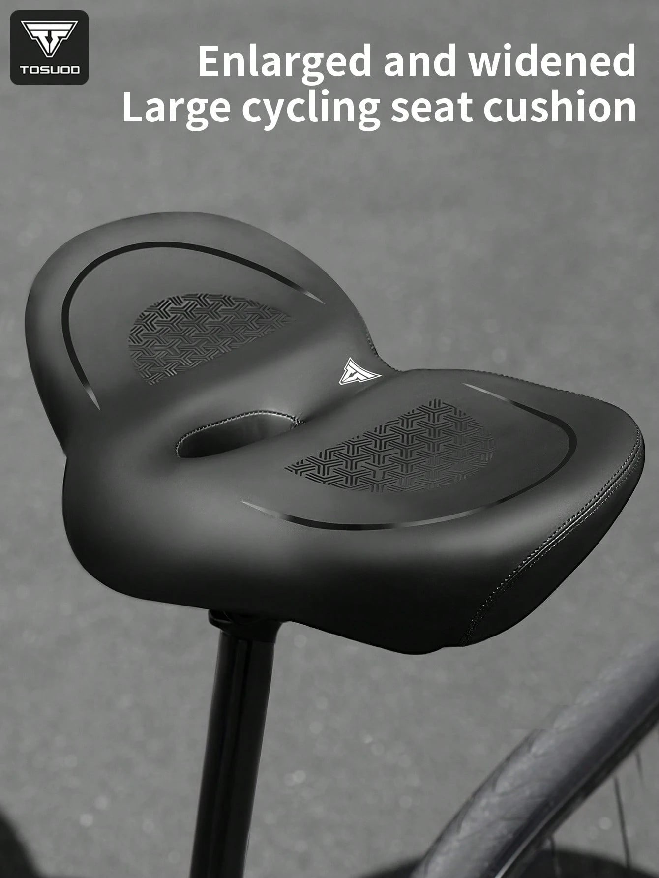 TOSUOD Bicycle Seat- Ergonomic Bicycle Saddle With Shock-Absorbing Padding, Anti-Slip Surface And Thickened Cushioning, Suitable For Long-Distance Riding- Compatible With Road Bikes, Mountain Bikes