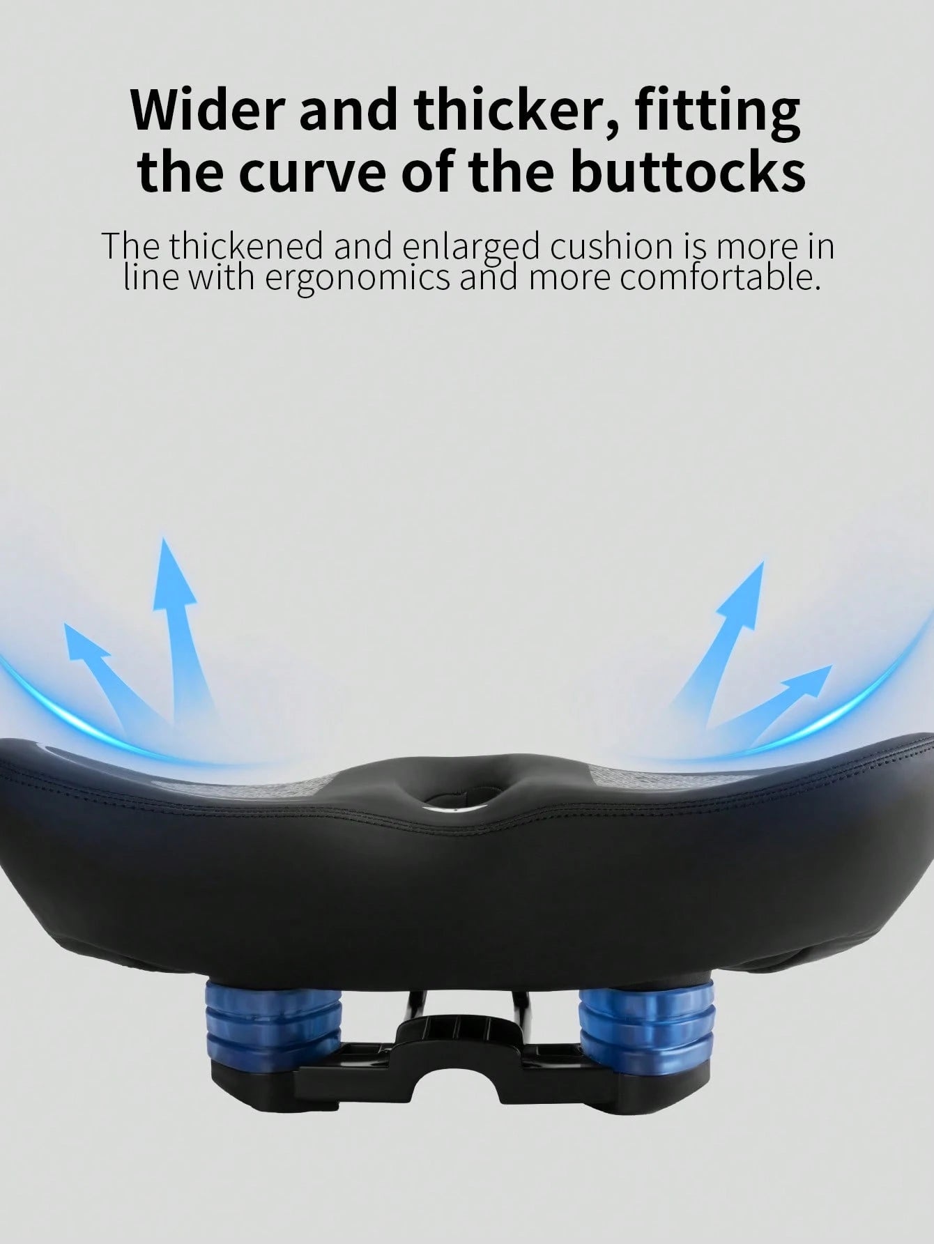 TOSUOD Bicycle Seat- Ergonomic Bicycle Saddle With Shock-Absorbing Padding, Anti-Slip Surface And Thickened Cushioning, Suitable For Long-Distance Riding- Compatible With Road Bikes, Mountain Bikes