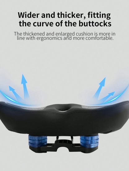 TOSUOD Bicycle Seat- Ergonomic Bicycle Saddle With Shock-Absorbing Padding, Anti-Slip Surface And Thickened Cushioning, Suitable For Long-Distance Riding- Compatible With Road Bikes, Mountain Bikes