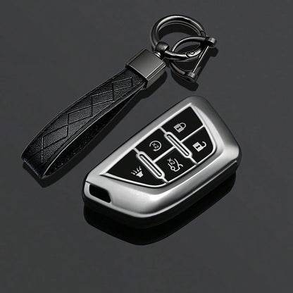 Tpu Car Key Fob Cover Case Protect Skin For Cadillac Escalade For GMC Yukon 2021 2022 2023 Remote 5 6 Buttons Holder Keychain