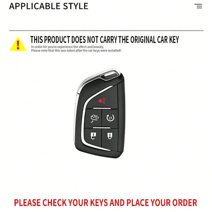 Tpu Car Key Fob Cover Case Protect Skin For Cadillac Escalade For GMC Yukon 2021 2022 2023 Remote 5 6 Buttons Holder Keychain