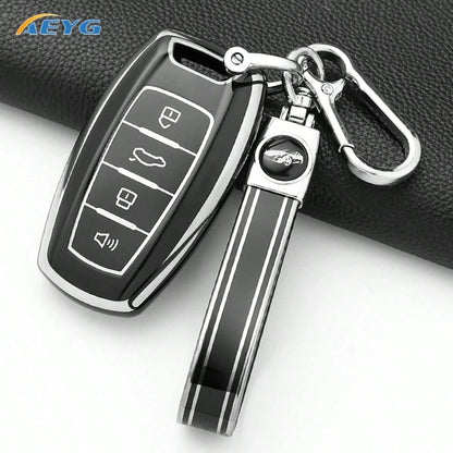 TPU Car Key Fob Cover Protective Shell Fit Great Wall Haval Jolion 2022 H6 H7 H4 H9 F5 F7 F7X F7H H2S GWM Dargo Anti-Drop Remote Key Case Auto Accessories