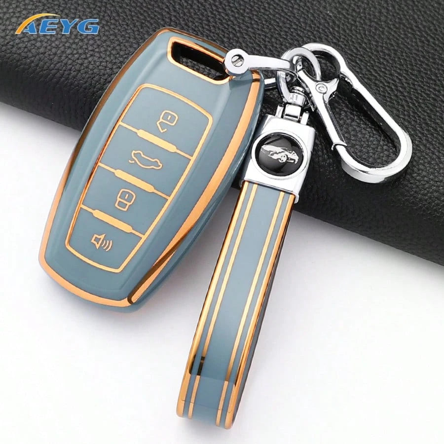 TPU Car Key Fob Cover Protective Shell Fit Great Wall Haval Jolion 2022 H6 H7 H4 H9 F5 F7 F7X F7H H2S GWM Dargo Anti-Drop Remote Key Case Auto Accessories