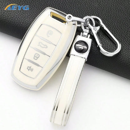 TPU Car Key Fob Cover Protective Shell Fit Great Wall Haval Jolion 2022 H6 H7 H4 H9 F5 F7 F7X F7H H2S GWM Dargo Anti-Drop Remote Key Case Auto Accessories