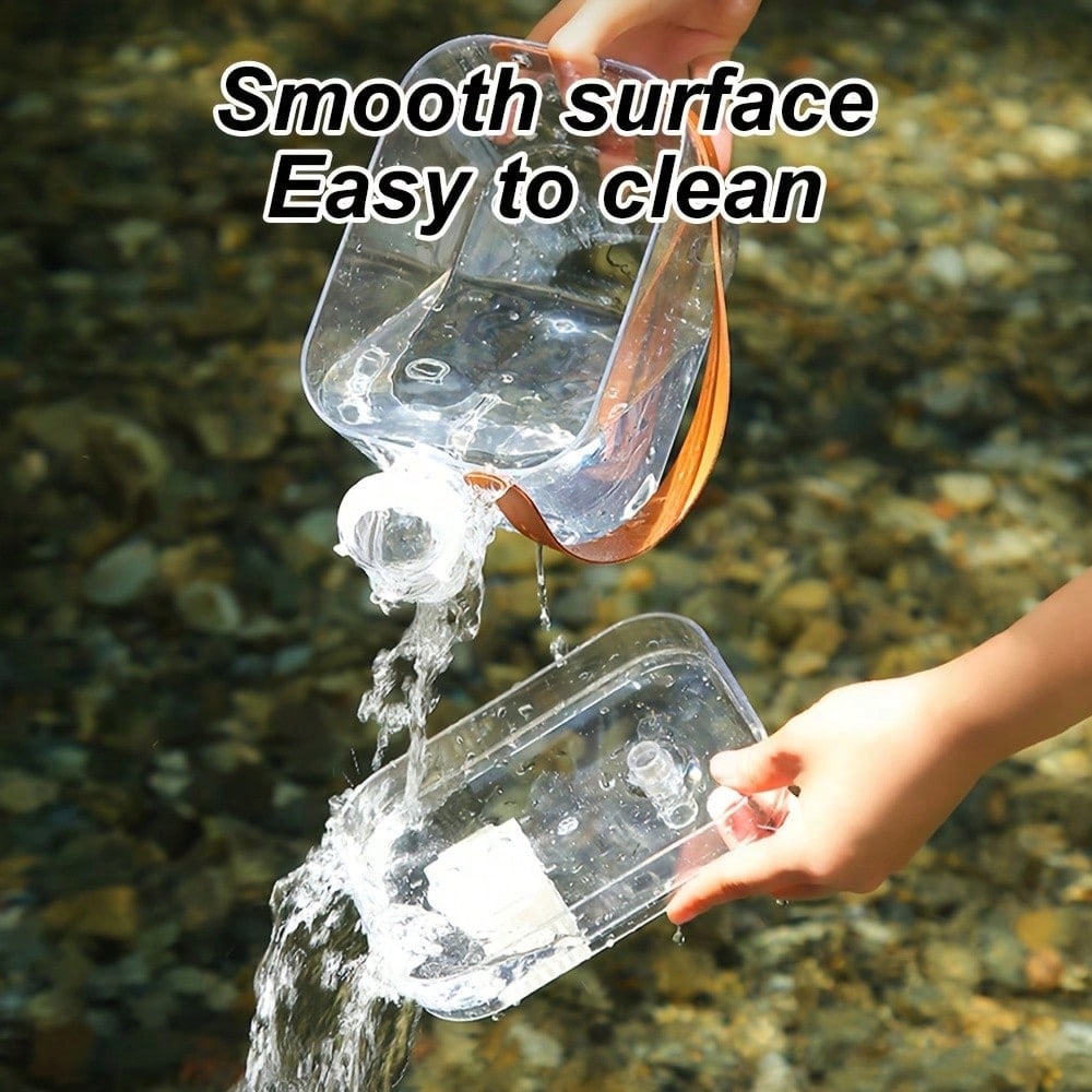 Transparent Portable Hamster Cage With Water Bottle And Cooling Box, Ventilated Travel Carrier For Hamsters, Hedgehogs, Guinea Pigs And Other Small Pets, Small Pet Supplies, Pet Cage, Pet Travel Acces